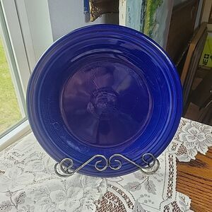 Fiesta Fiestaware Cobalt Blue Dinner Plate 10 1/2” Homer Laughlin P86 EUC USA